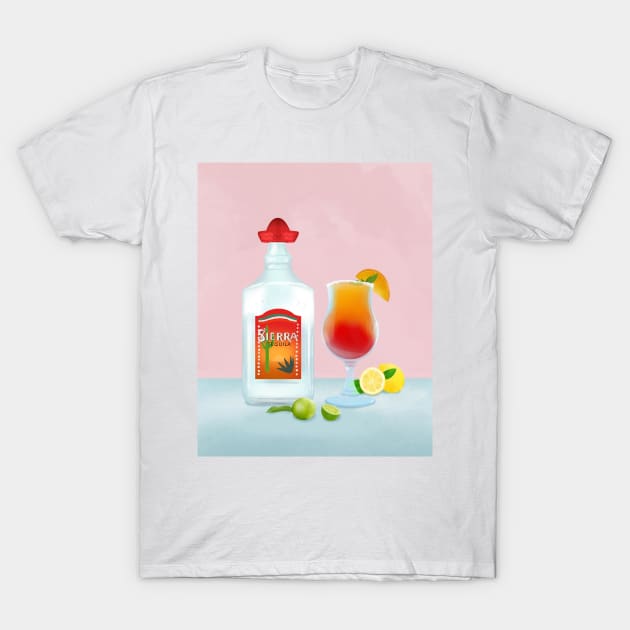 Tequila Sunrise T-Shirt by Petras